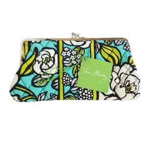 VERA BRADLEY Clutch Wallet Island Blooms Kiss Lock Floral Retired Pattern